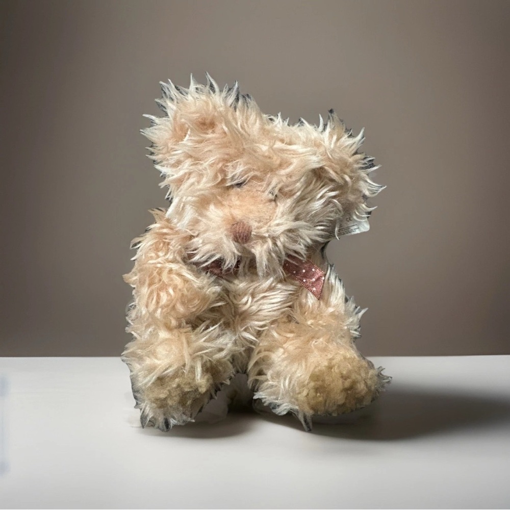 Russ Berrie Radcliffe Bear Tan Fluffy Plush Used With Tags Teddy Bear